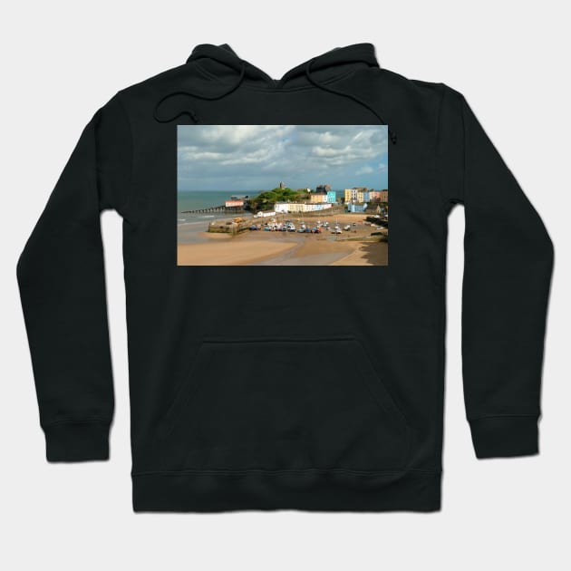 Tenby, Wales Hoodie by Chris Petty